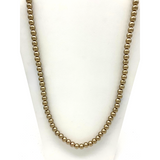 27" Golden Pearl 8mm Glass Bead Necklace (Dozen)