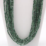 27" Green Single Strand Glass Bead Necklace (Dozen)