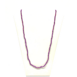 27" Matte Purple Glass Bead Necklace (Dozen)
