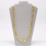 27" Yellow Single Strand Glass Bead Necklace (Dozen)