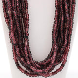 27" Purple Round Glass Bead Necklace (Dozen)