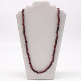 27" Purple Round Glass Bead Necklace (Dozen)