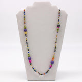 27" Multi Color Glass Bead Necklace (Dozen)