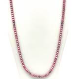 27" Pink Glass Bead Necklace (Dozen)