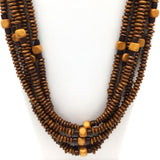 27" Mixed Wood Bead Necklace (Dozen)