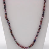 27" Multi Pearl Silver and Pink Glass Bead Necklace (Dozen)