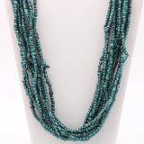 27" Pearl Teal Glass Bead Necklace (Dozen)
