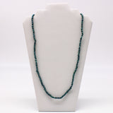 27" Pearl Teal Glass Bead Necklace (Dozen)