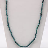 27" Pearl Teal Glass Bead Necklace (Dozen)