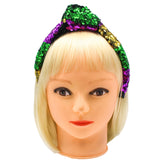 8" Purple, Green and Gold Sequin Headband (Each)