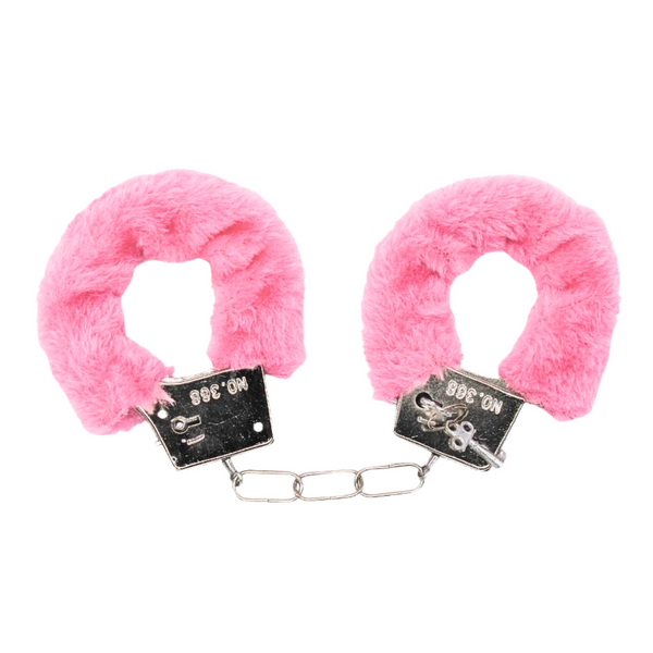 Pink fuzzy handcuffs discount