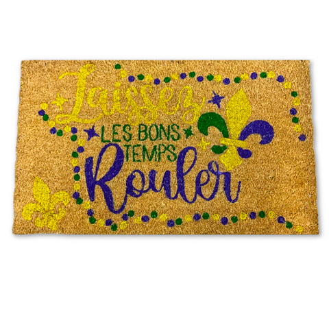 Laissez Les Bons Temps Rouler Coir Doormat (Each)