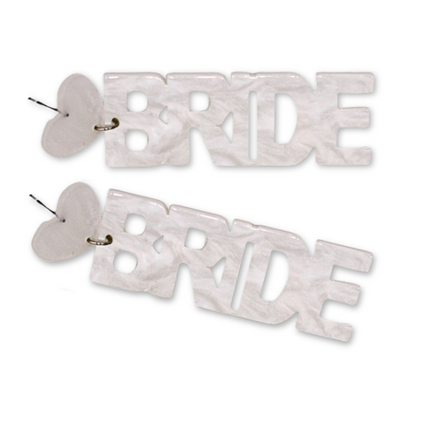 Acrylic Bride Earrings (Pair)