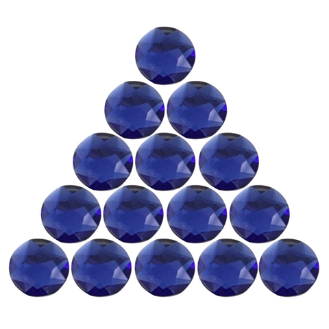 26mm Round Plastic Stones - Royal Blue (Gross)