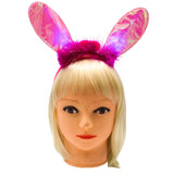 LED Light Pink Bunny Ears (Each)
