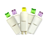 9.5' LED Purple, Green and Gold Mardi Gras LED Icicle String Lights (Each)