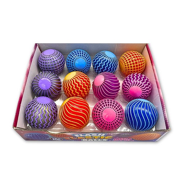 6.5cm LED Ripple Bounce Ball - Assorted Colors (Each