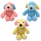 8.3" Floppy Plush Baby Dogs - Assorted Colors (Each)