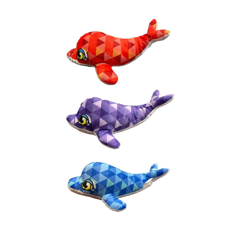 10" Plush Diamond Dolphin - Assorted Colors (Each)