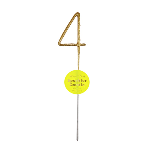 Sparkler Candle "4" (Each)