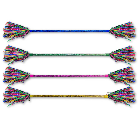 22" Tinsel Baton - 4 Colors (Dozen)