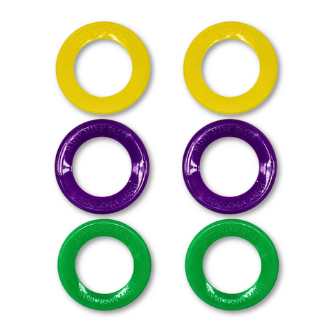 Purple, Green and Gold Skimmer Ring 5.5" (Dozen)