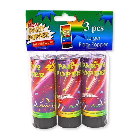 Party Popper (Pack of 3)