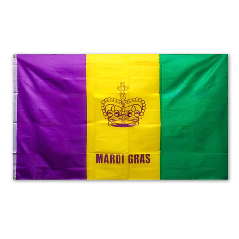 Mardi Gras Flag 3' x 5' (Each)