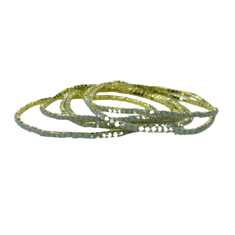 Light Blue Glitter Bracelet (Pack of 6)