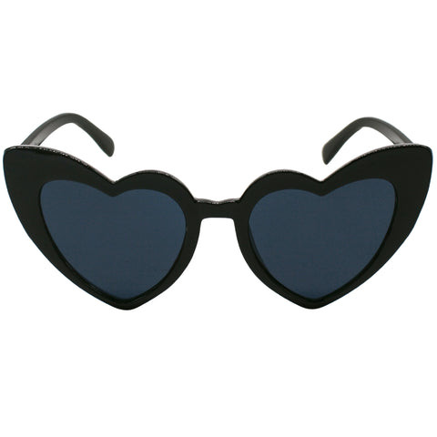 Black Heart Cat-Eye Sunglasses (Each)