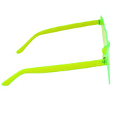 Neon Light Green Acrylic Heart Cat-Eye Glasses (Each)