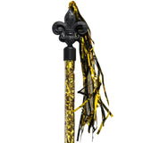 19.5" Fleur De Lis Black and Gold Baton (Pack of 6)