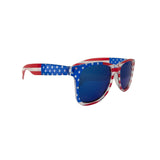 American Flag Sunglasses with Blue Mirrored Lens (Each)