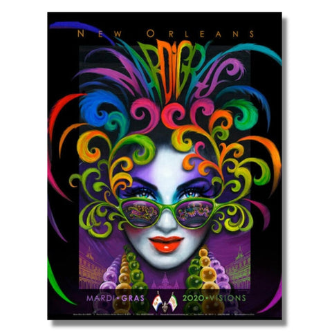 2020 Mistretta Mardi Gras Poster - Small Matted (Each)