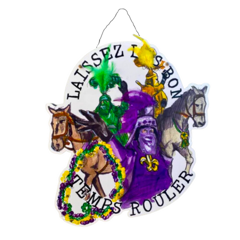 Mardi Gras Dukes Door Hanger (Each)