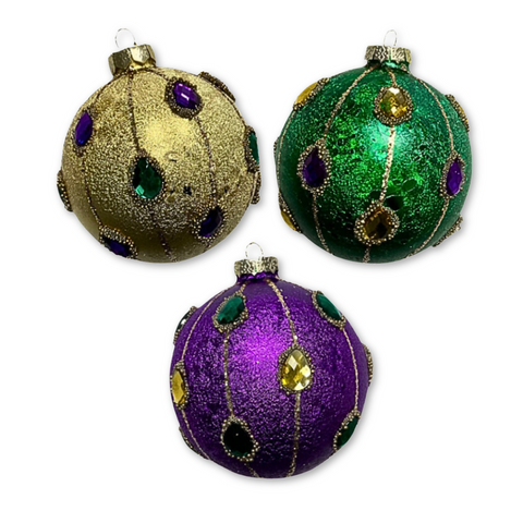10mm Ornament with Jewels - Assorted Colors (Each)