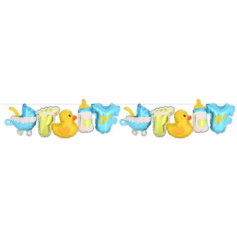 Baby Boy Balloon Streamers (Each)
