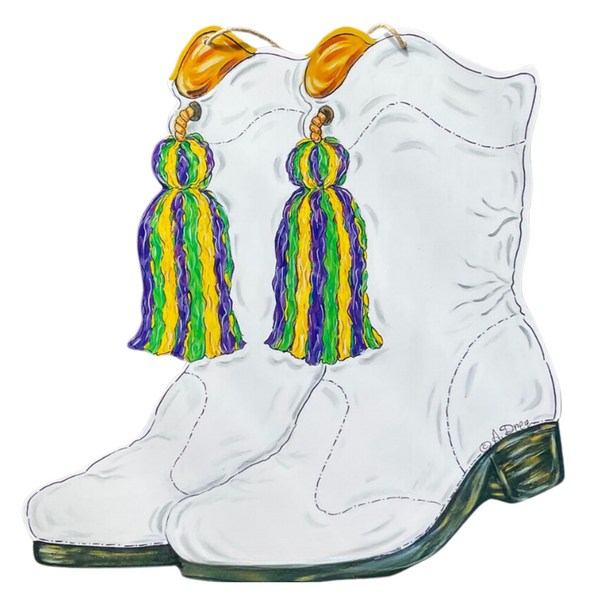 Sequin Marching Boots Patch ----Mardi Gras Patch – Greedy Stitches