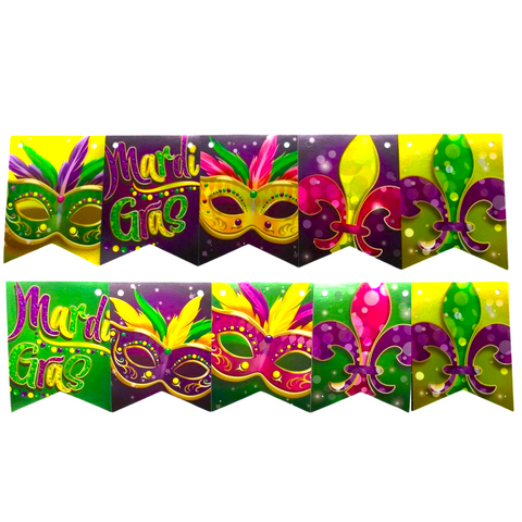 Foil Mardi Gras Streamer (Each)