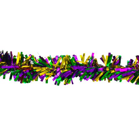 9' Mardi Gras Crinkle Garland (Each)