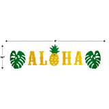 Glittered Aloha Streamer - 16" x 6' (Each)