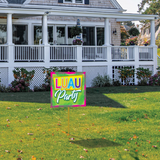 Luau Party Yard Sign - 12" x 15" (Each)