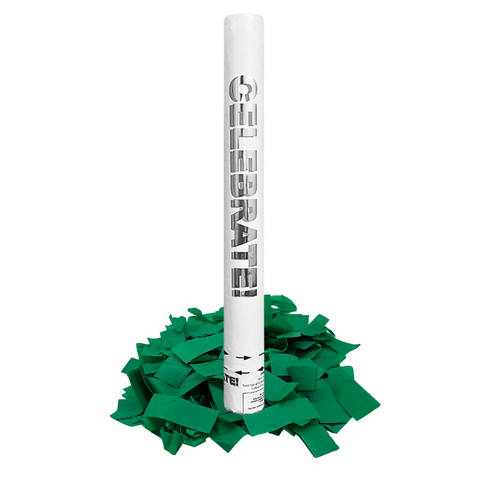 16" Green Paper Confetti Cannon (Each)