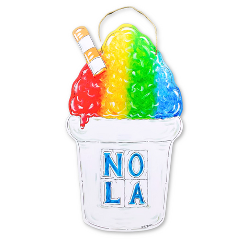 Nola Rainbow Snowball Door Hanger (Each)