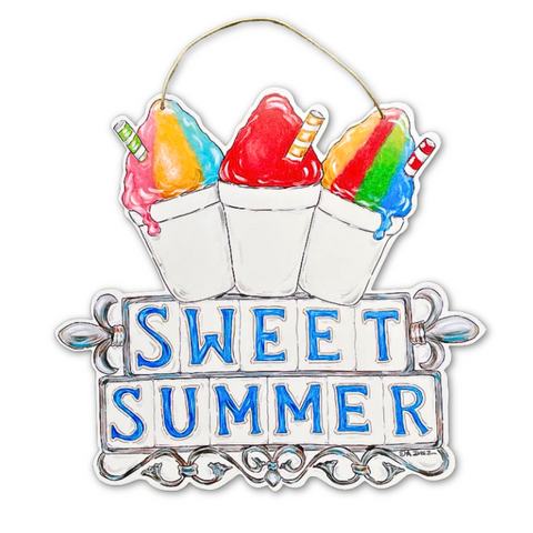 Sweet Summer Snowball Door Hanger (Each)
