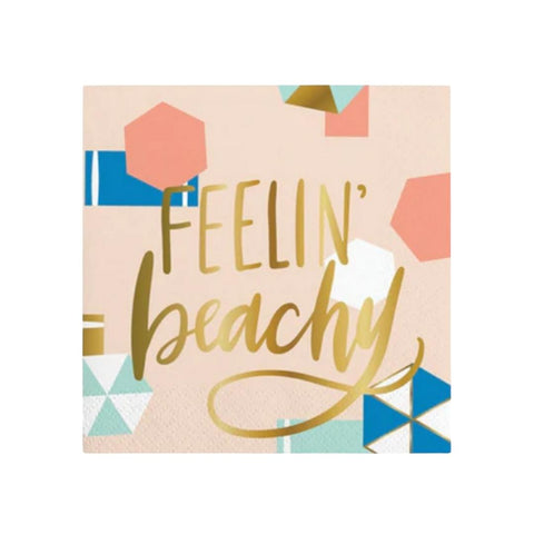 5" Feelin' Beachy Beverage Napkins (Pack of 20)