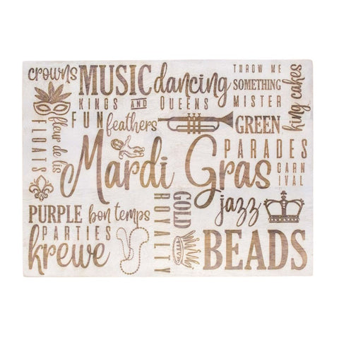 Mardi Gras Traditions Serving Board (Each)