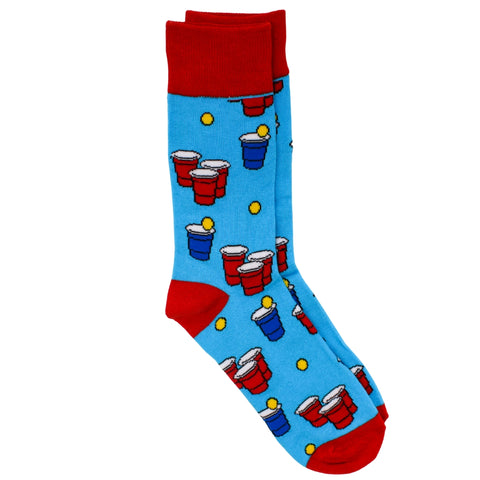Beer Pong Blue Socks (Pair)