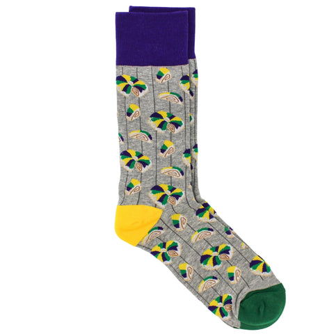Men's Here For The King Cake Socks (Pair)