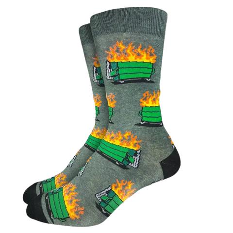 Men's Dumpster Fire Socks (Pair)